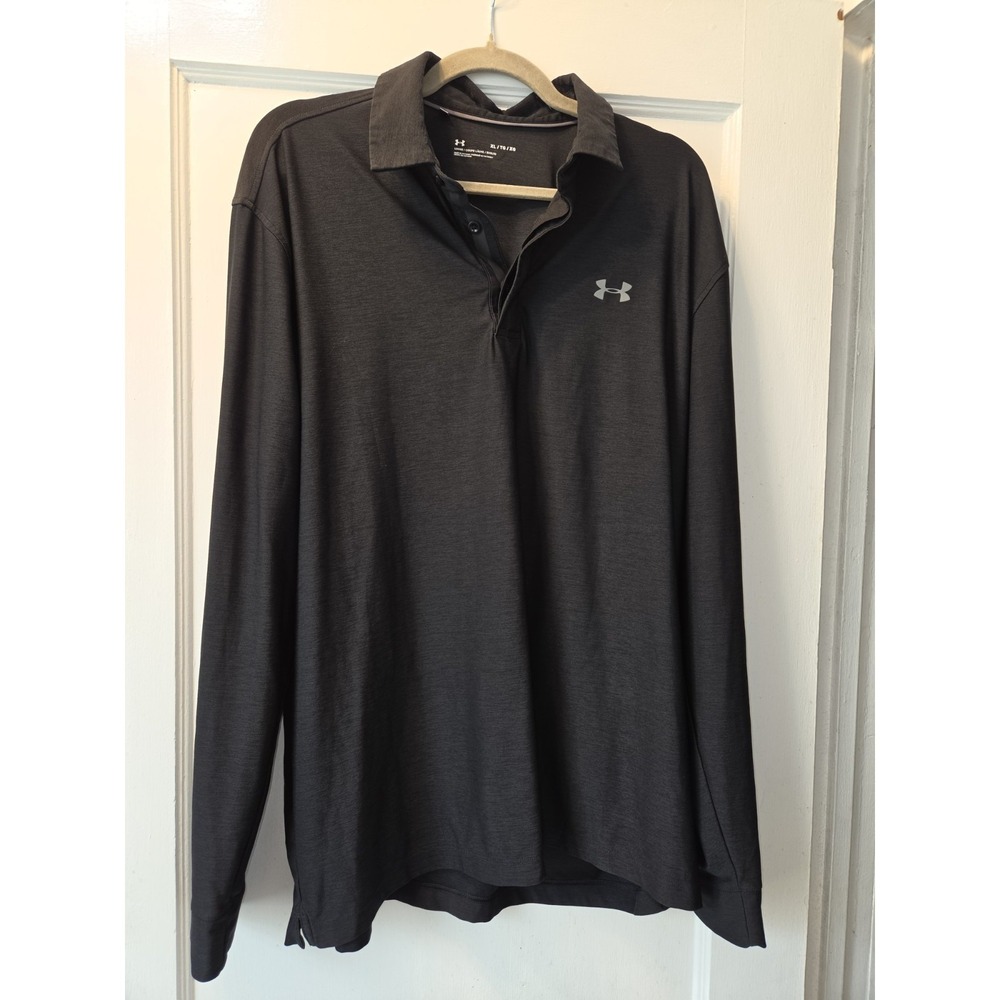 Under Arnour Long Sleeve Golf Polo. Buttons. XL
